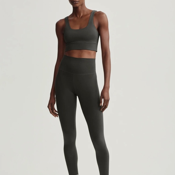 Varley "FreeSoft" High-Rise Legging in Dark Resin Green, M - Picture 1 of 3